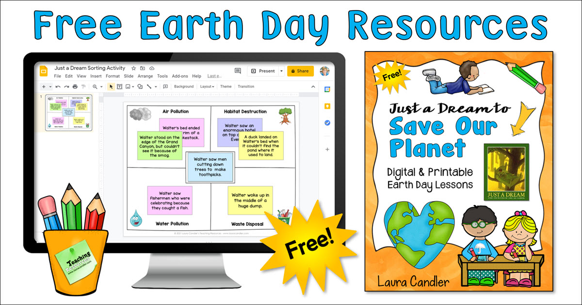 Free Earth Day Resources: Just a Dream to Save Our Planet