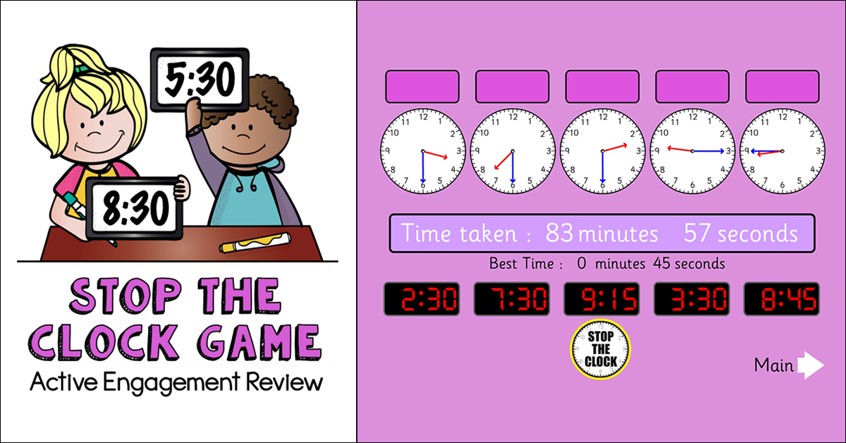 Stop the Clock – An Adventure in Teaching Time!