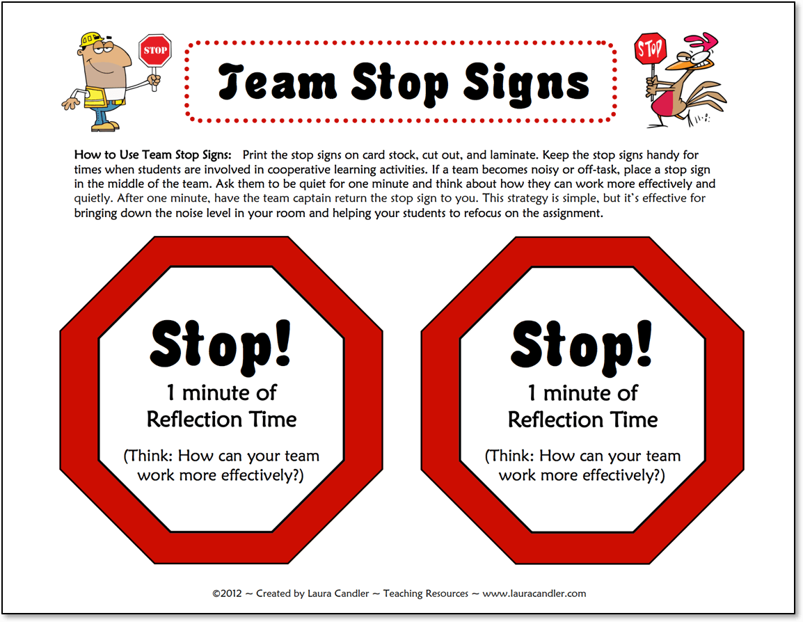 Team Stop Signs