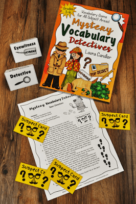  Mystery Vocabulary Detective game from Laura Candler - Fun way to practice vocabulary in any subject area!