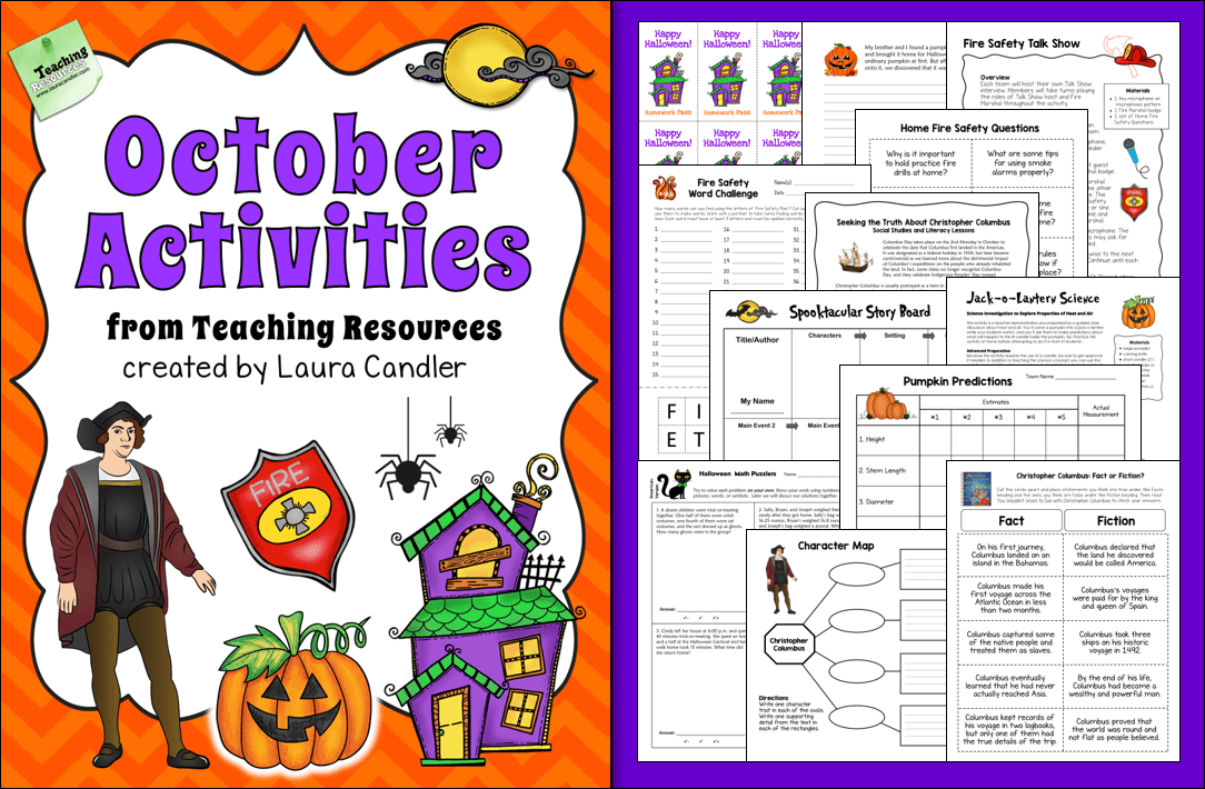 October Activities and Printables