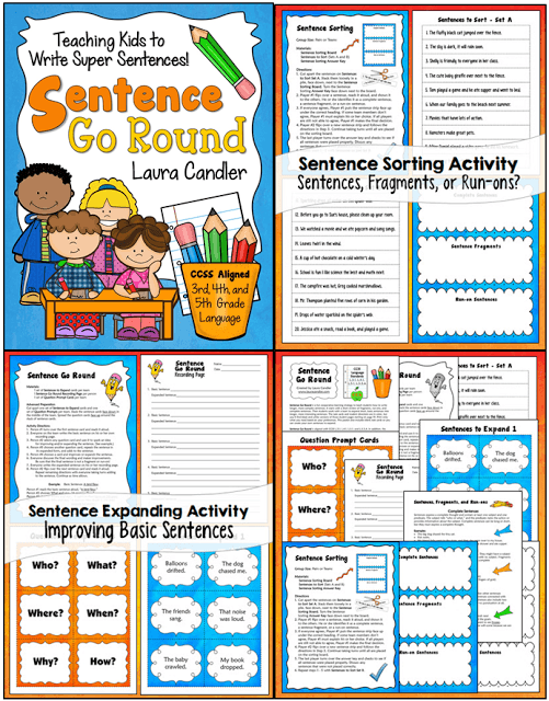 Free Super Sentences Worksheets