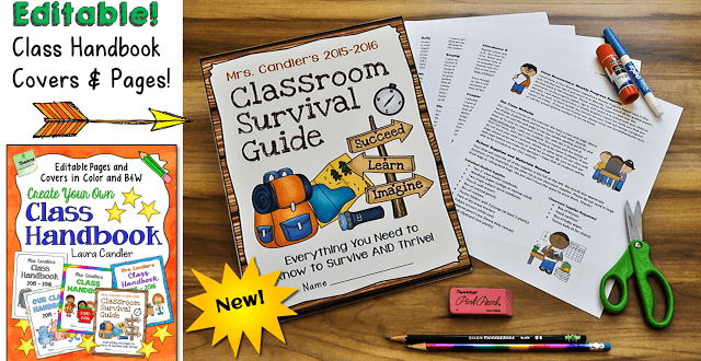 A class handbook is a great way to share your classroom guidelines, explain your policies and procedures, and communicate with parents. These editable classroom handbook files and templates from Laura Candler make it easy to create a class handbook that rocks! 