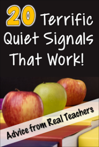 When you teach hands-on lessons, it's important to have an effective quiet signal! This blog post includes 20 quiet signals and attention signals that work!