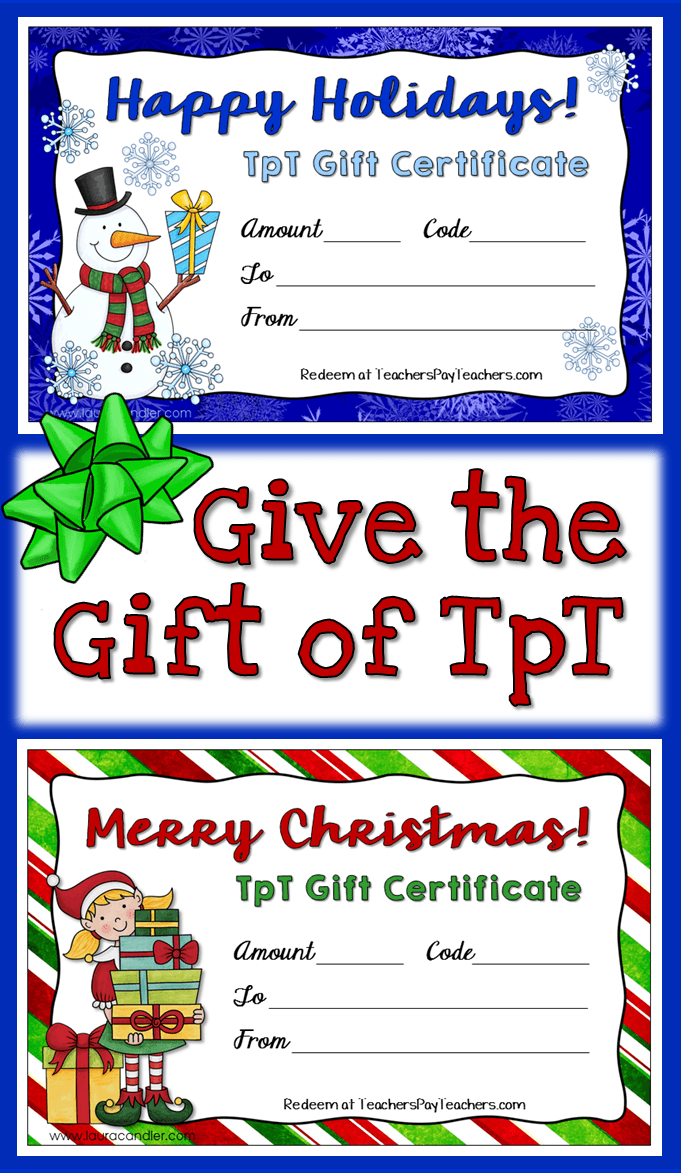 Give the Gift of TpT and Make it Festive!