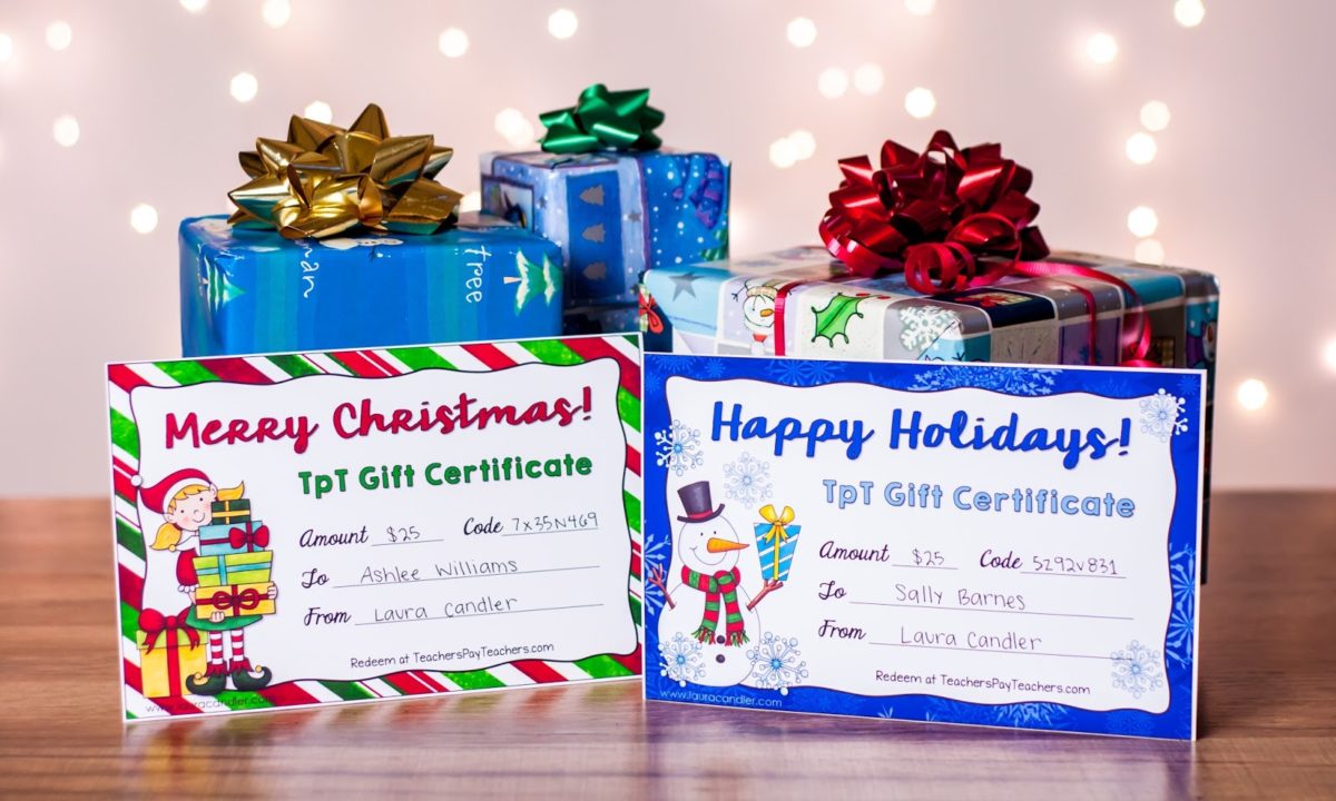 Give the Gift of TpT and Make it Festive!