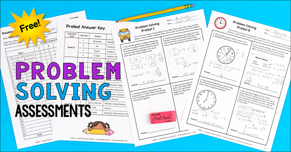math problem solving assessment pdf