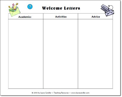 Welcome Letter Planning Page freebie