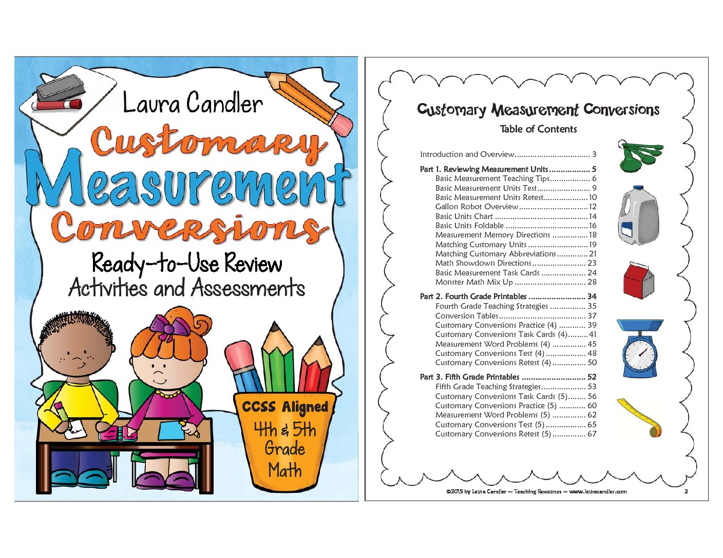 Customary Measurement Conversions-Activities for 4th and 5th Grade