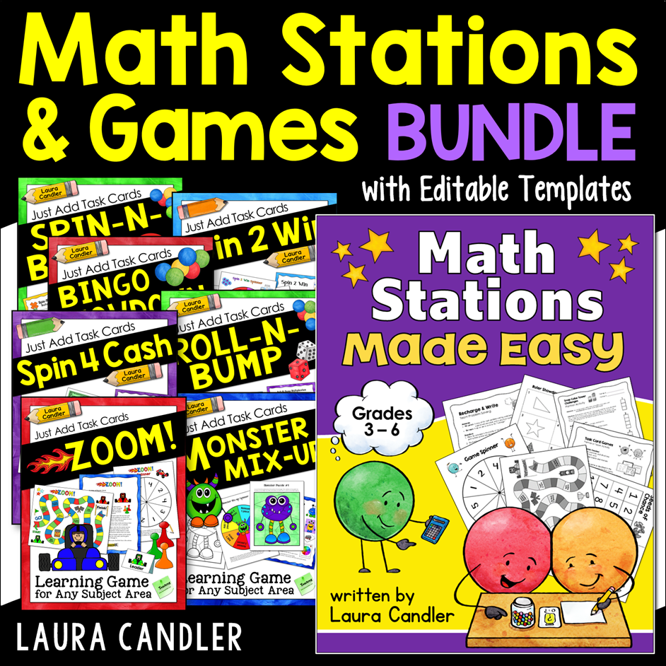 Math Stations and Games Bundle