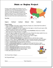 State or Regions Project Description freebie