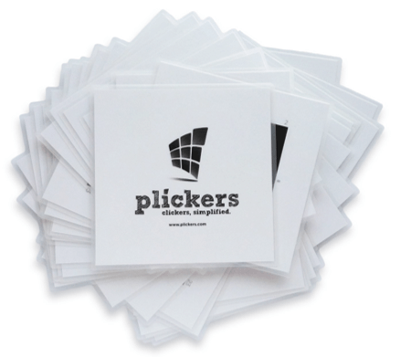 Plickers Laminated Cards on Amazon