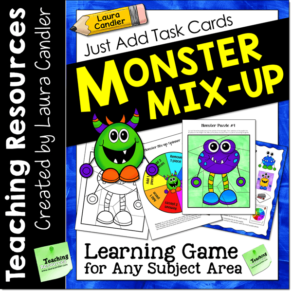 Monster Mix-up Game for Task Cards