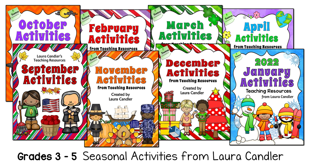 Seasonal Activity Packs from Laura Candler