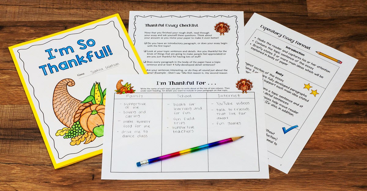 Thanksgiving Writing Activity