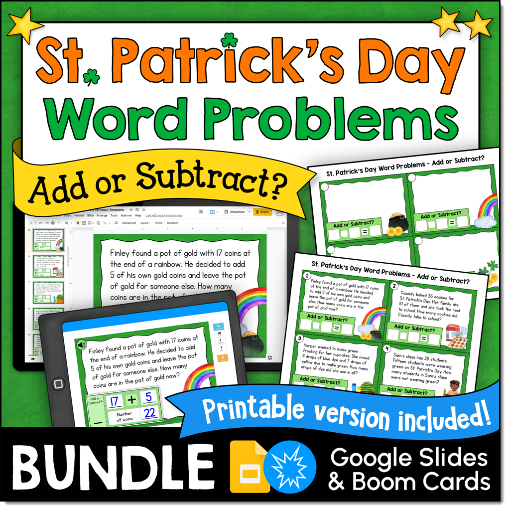 St. Patrick's Day Word Problems