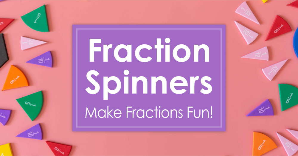 Fraction Spinners make it easy to create fun fraction games for math centers or cooperative learning lessons. Download two free fraction spinners and discover four simple fraction games to practice simplifying fractions, adding or subtracting fractions, comparing fractions, and ordering fractions.