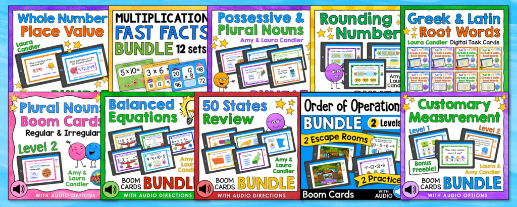 Boom Card Bundles from Laura Candler
