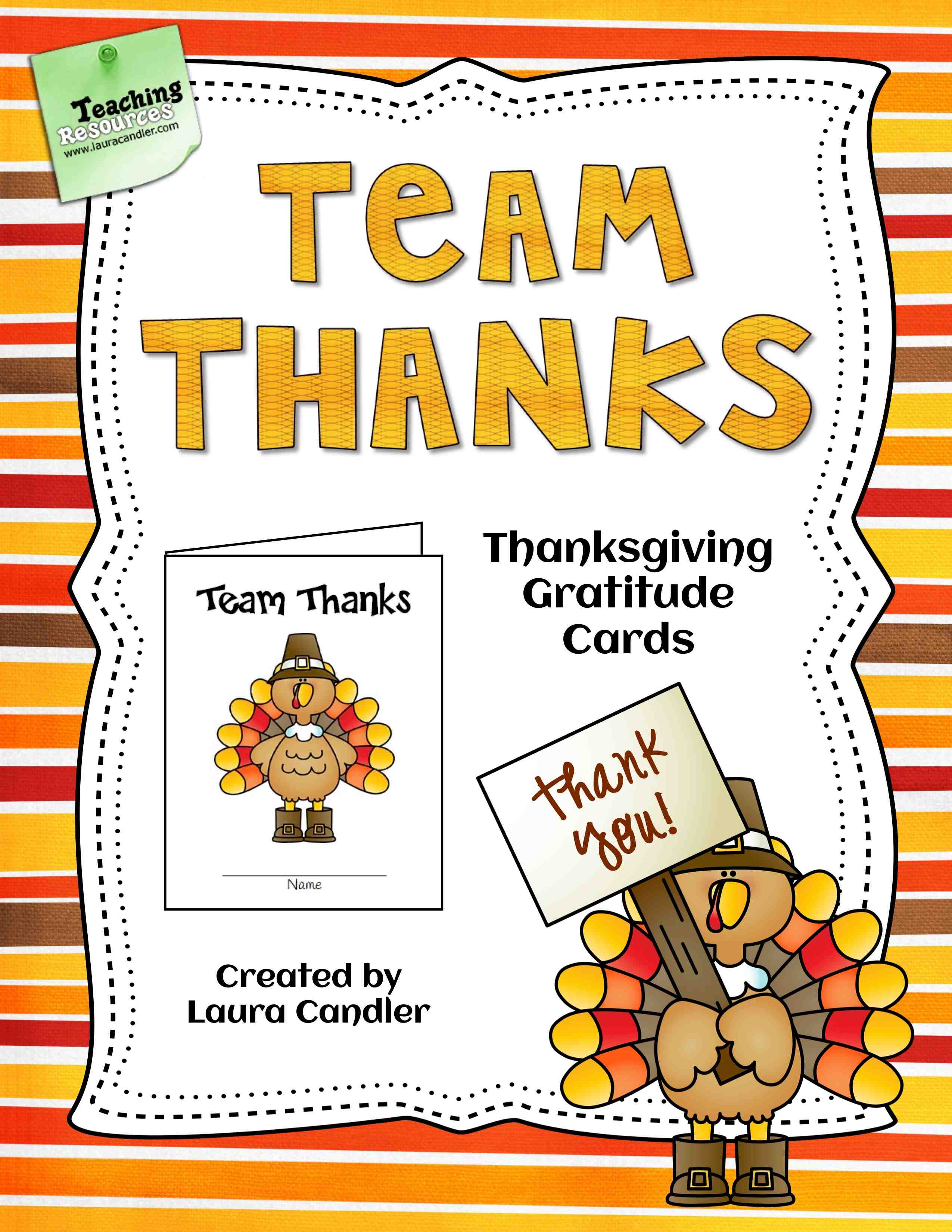 FREE Team Thanksgiving Cards