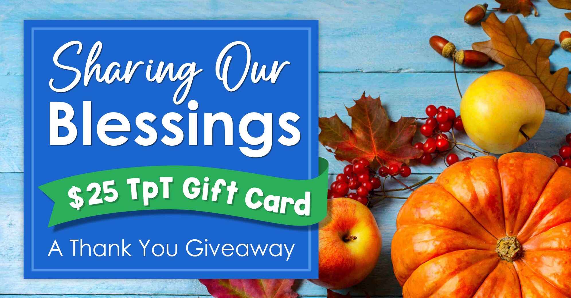 Sharing Our Blessing with a Thank You Giveaway - ELA Buffet