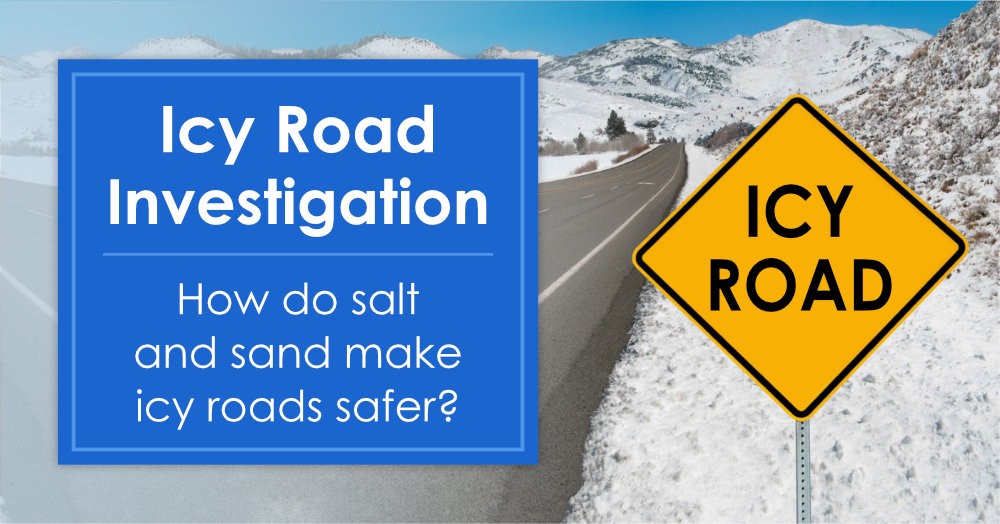 How do sand and salt make icy roads safer? Your students will be able to answer this question after they conduct this easy hands-on science experiment using simple materials such as ice, salt, and sand.