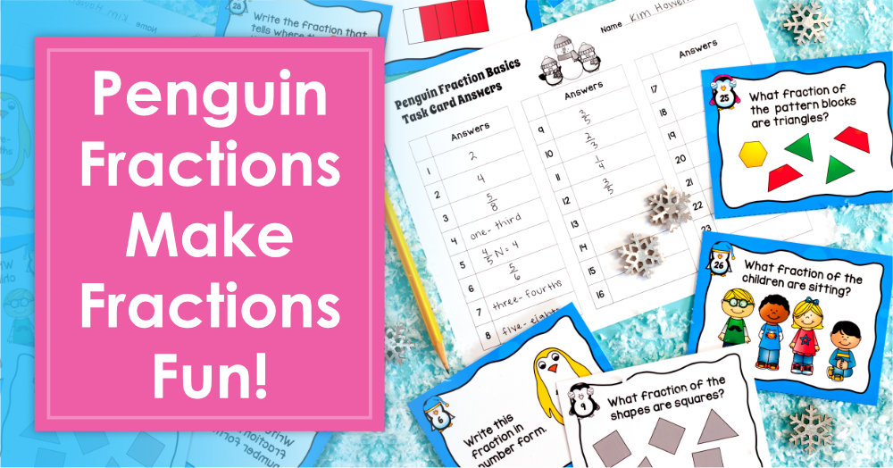 Penguin fractions make fraction concepts fun to learn and easy to understand! Download a free Equivalent Fractions Sorting activity to try with your students!