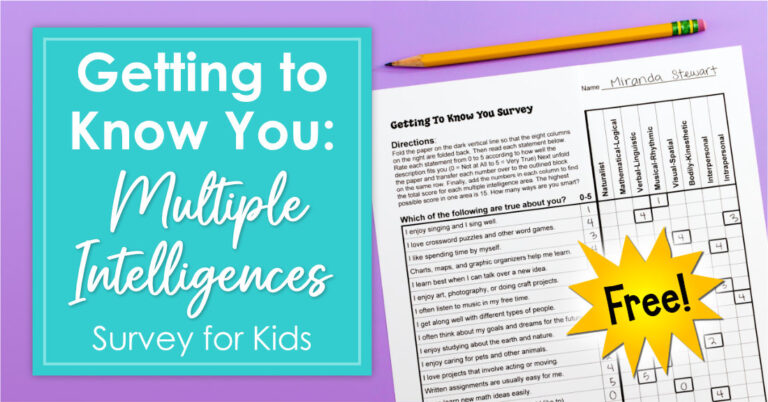 Free Multiple Intelligences Survey for Kids
